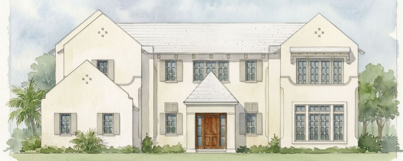 Artist's impression of No. 105 Alhambra Place, front elevation