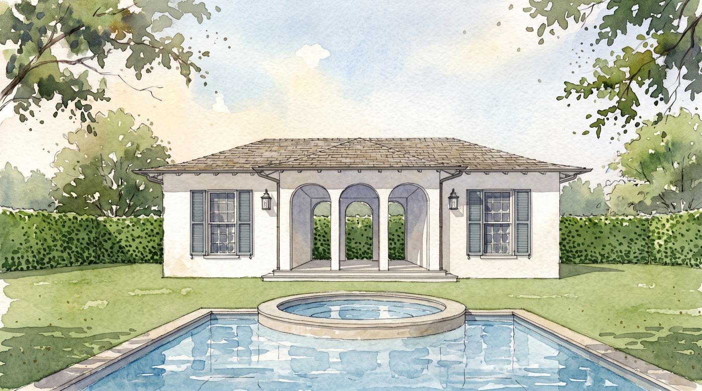 Artist's impression of No. 7695 South Flagler Drive, folly